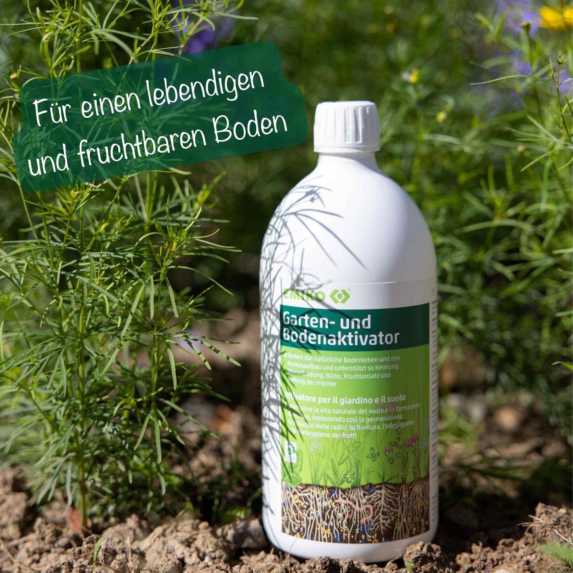 Garten- und Bodenaktivator - Flüssiger Bodenhilfsstoff mit Effektiven Mikroorganismen