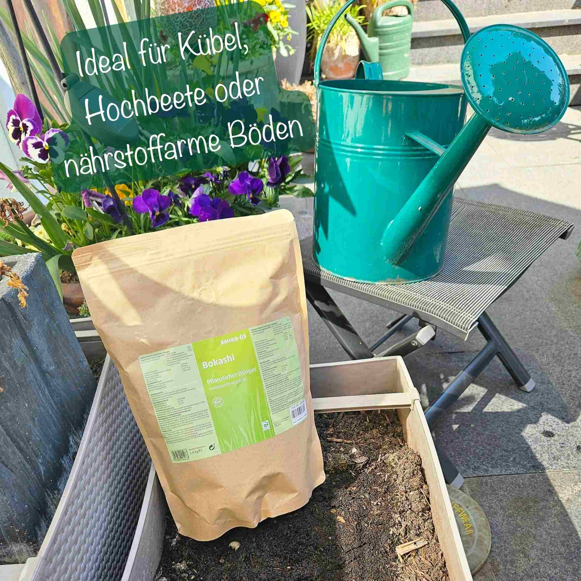 Bokashi pflanzlicher Dünger - Fermentierter organischer Dünger mit EM