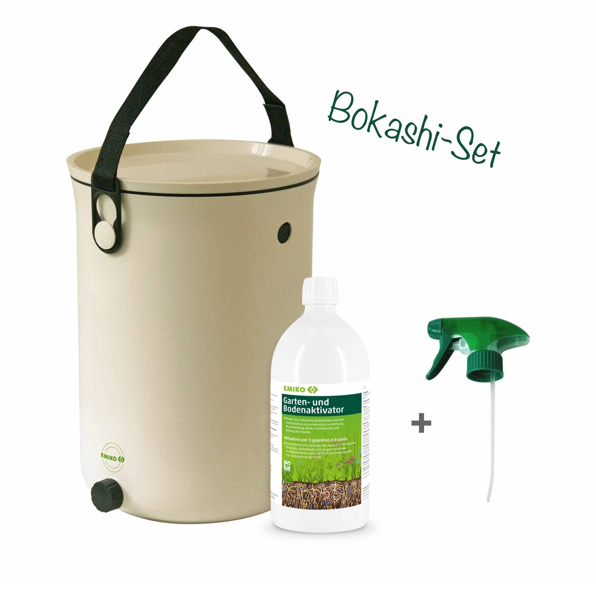 EM Bokashi Eimer Organko 2 weiß 9,6 l - Fermentation von Garten- und Küchenabfällen