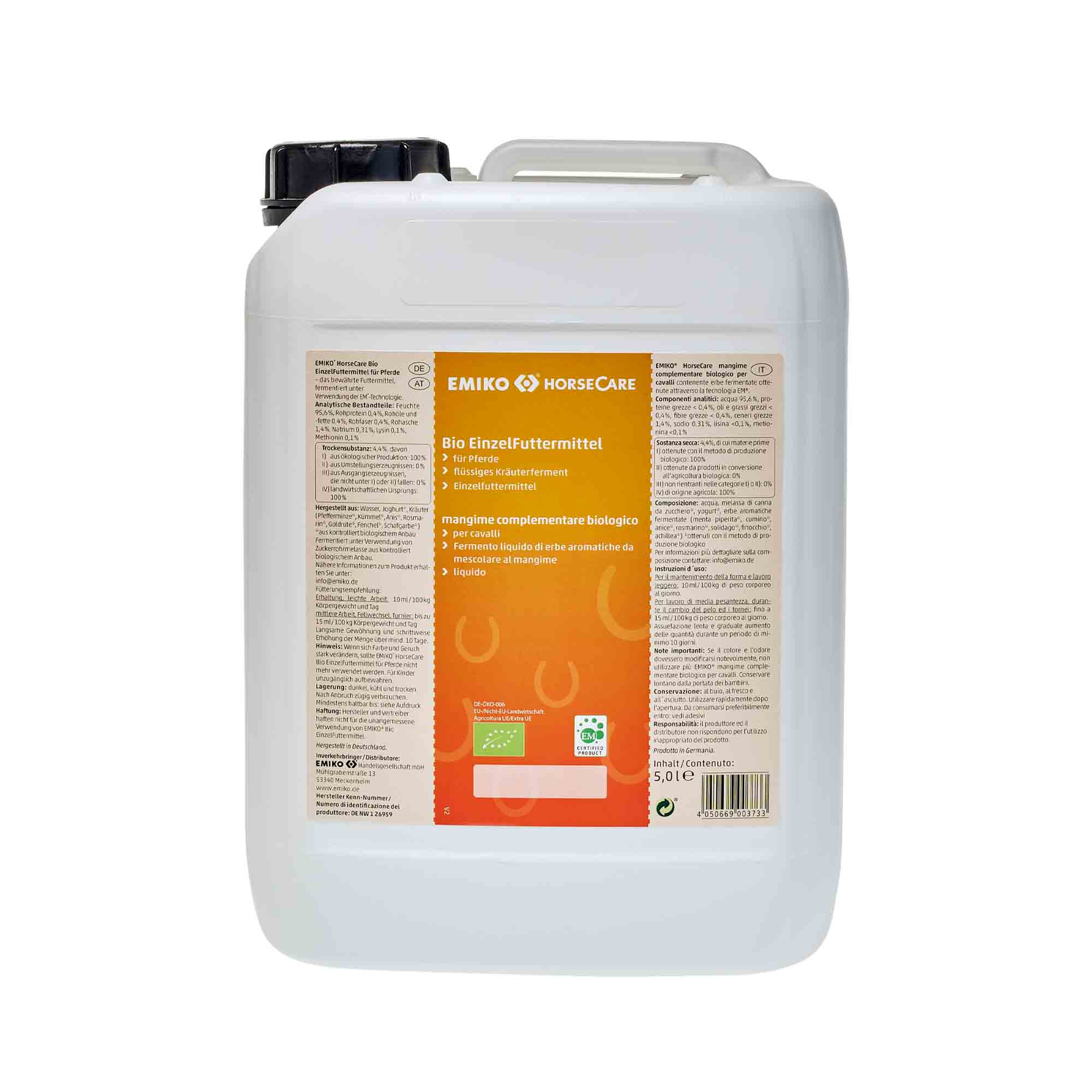 HorseCare Bio Einzelfuttermittel für Pferde - Flüssiges Kräuterferment