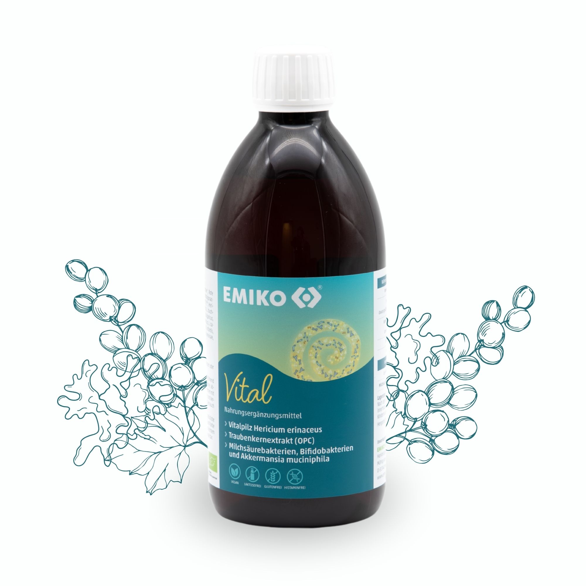 EMIKO Vital - Bio Fermentationsgetränk mit OPC & Vitalpilzen