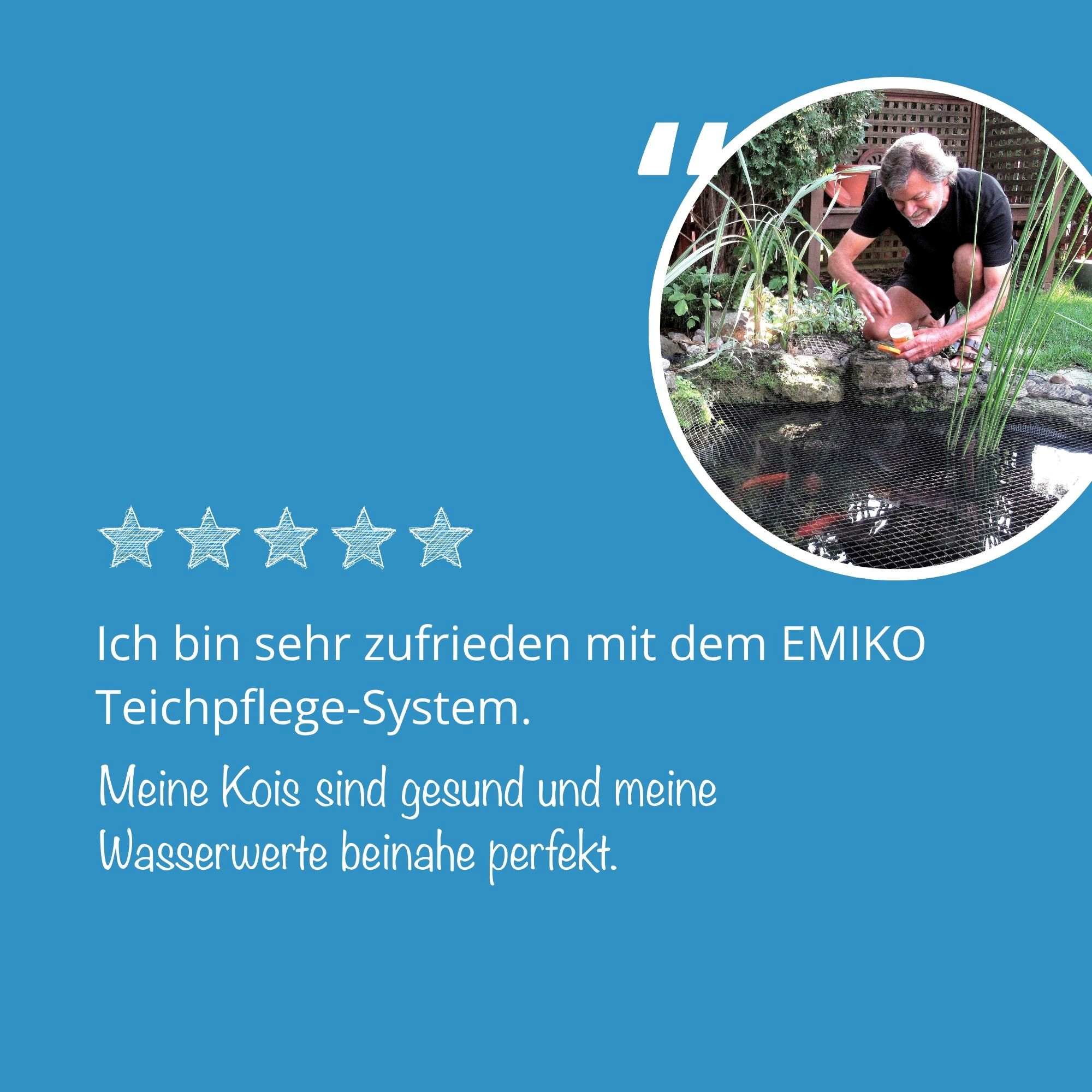 Bio Teichpflege - Effektive Mikroorganismen für klares Wasser