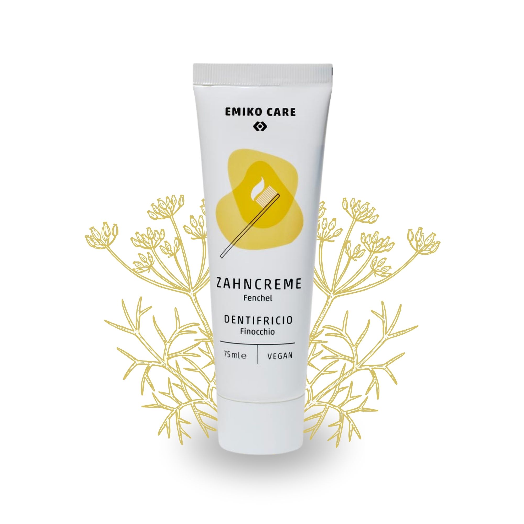 EMIKOCare ZahnCreme Fenchel - Rügener Heilkreide für ein basisches Mundmilieu
