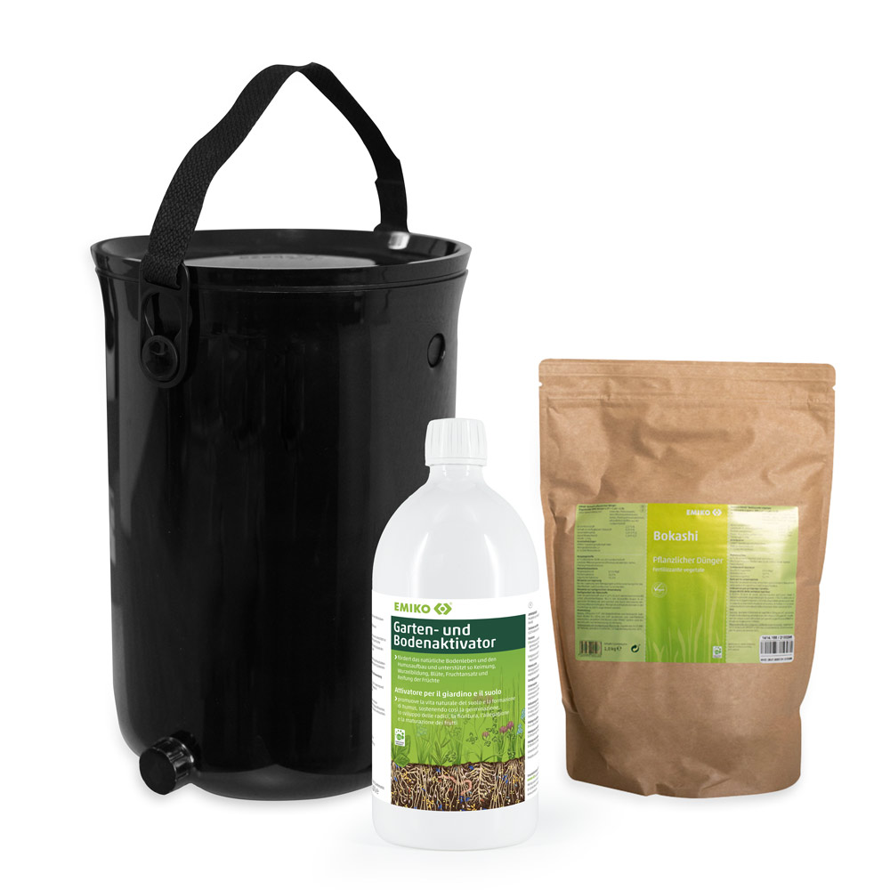 Küchen Bokashi Set - Küchenabfälle zu Dünger fermentieren