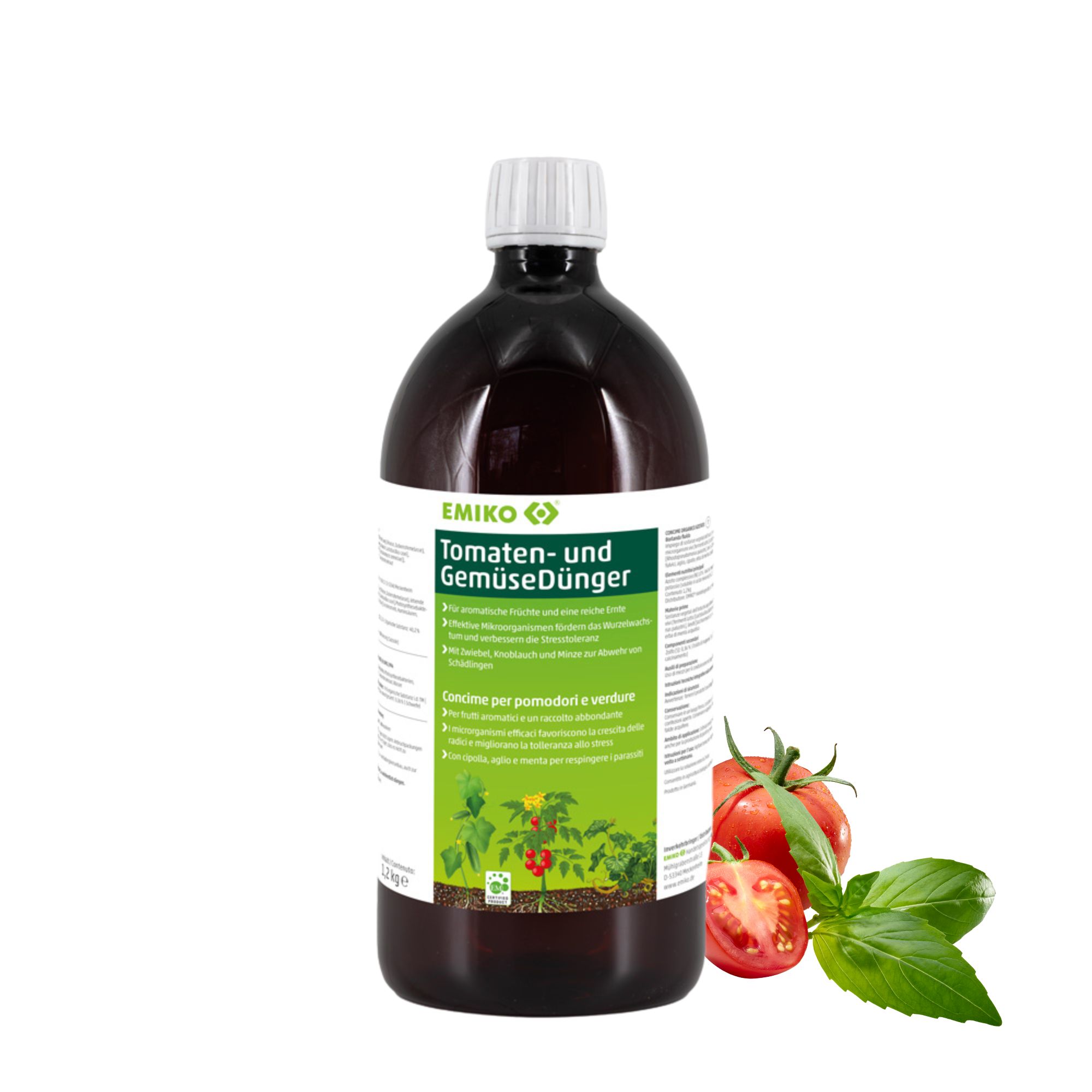 TomatenDünger und GemüseDünger - Flüssiger NPK-Dünger für Starkzehrer