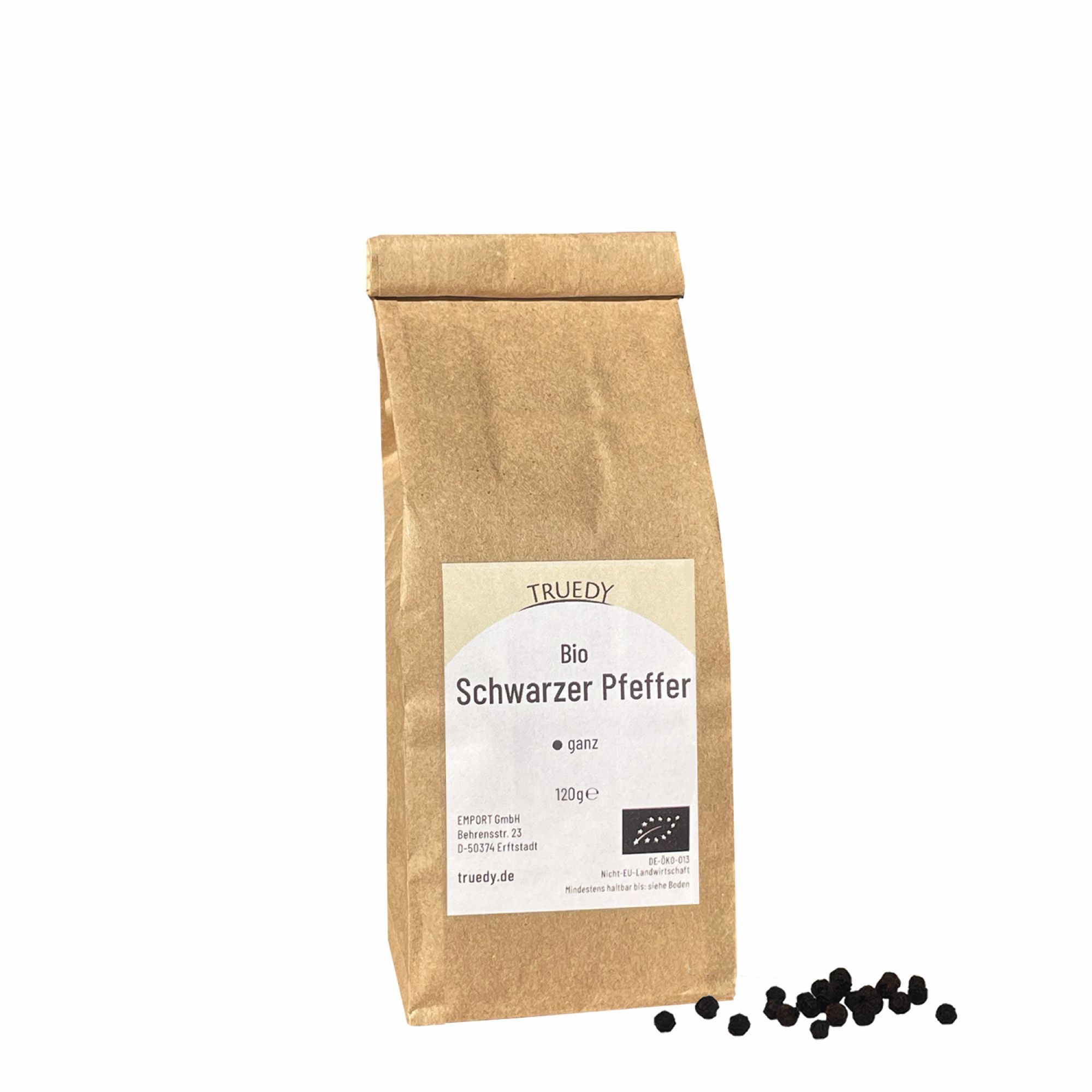 Pfeffer schwarz - aus Bio-Anbau