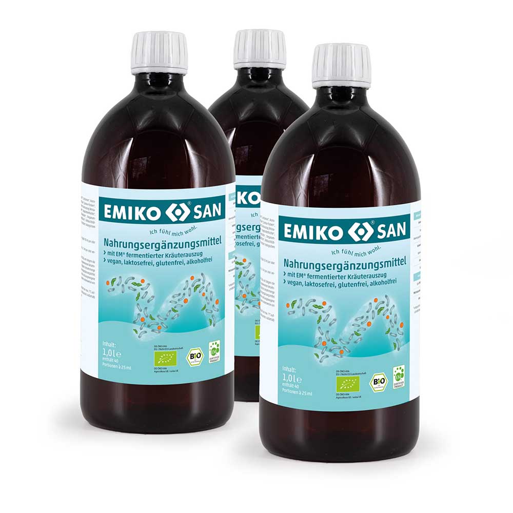 EMIKOSAN-Paket - 3 x 1 l Bio Kräuterferment zum Vorteilspreis