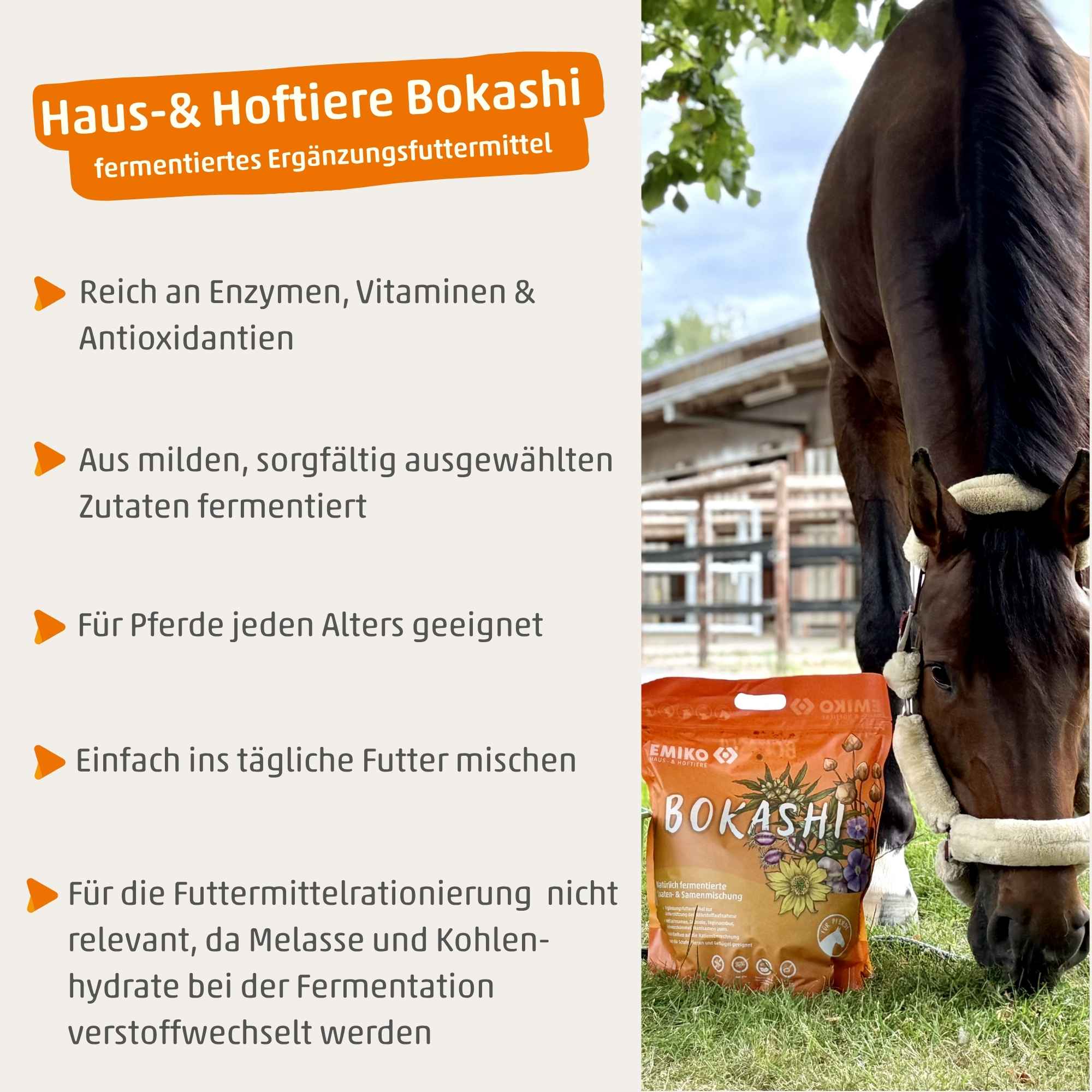 Haus- & Hoftiere Bokashi für Pferde (ehemals HorseCare Bokashi) - Natürlich fermentiert