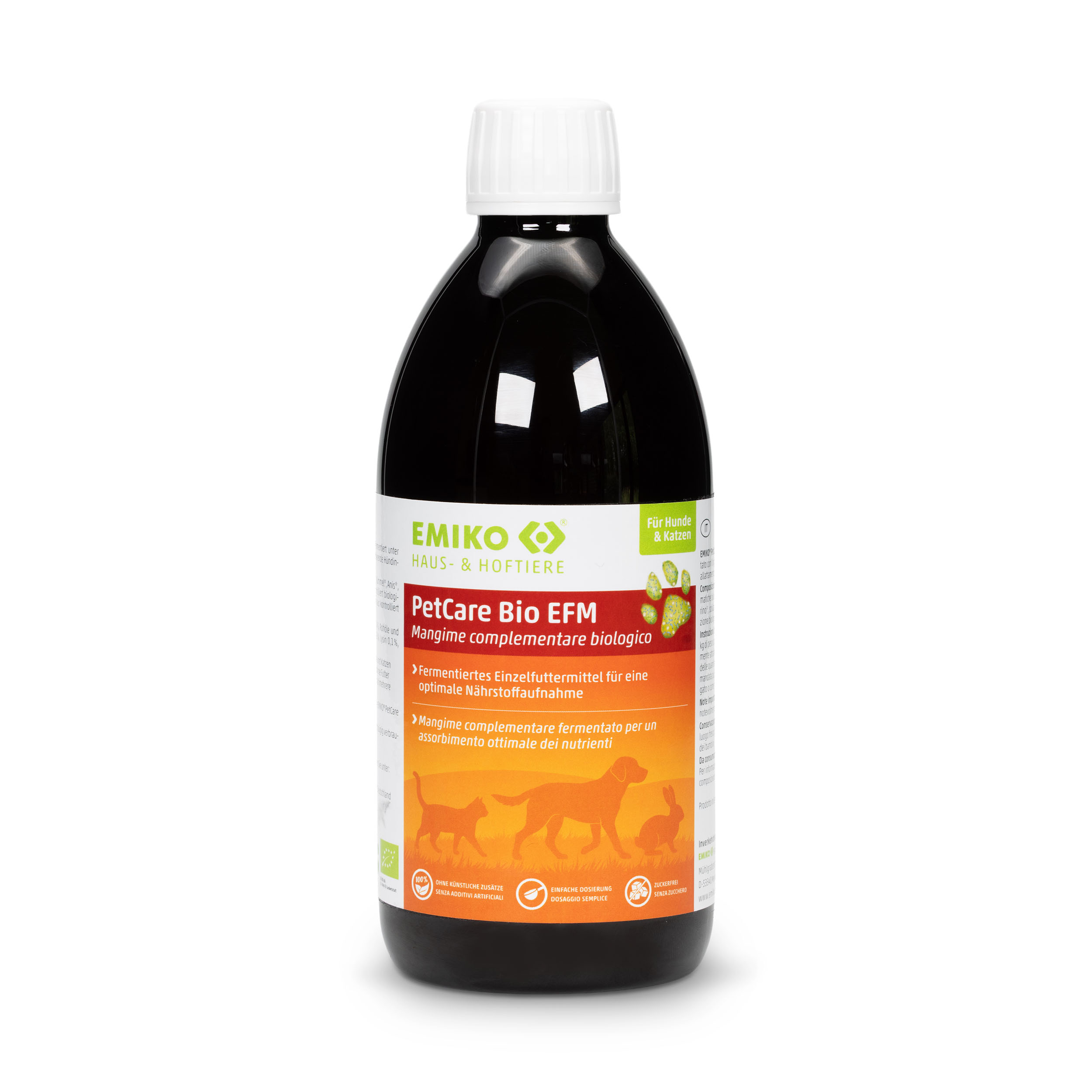 PetCare Bio EFM - Flüssiges Kräuterferment für Hunde, Katzen & Kleintiere