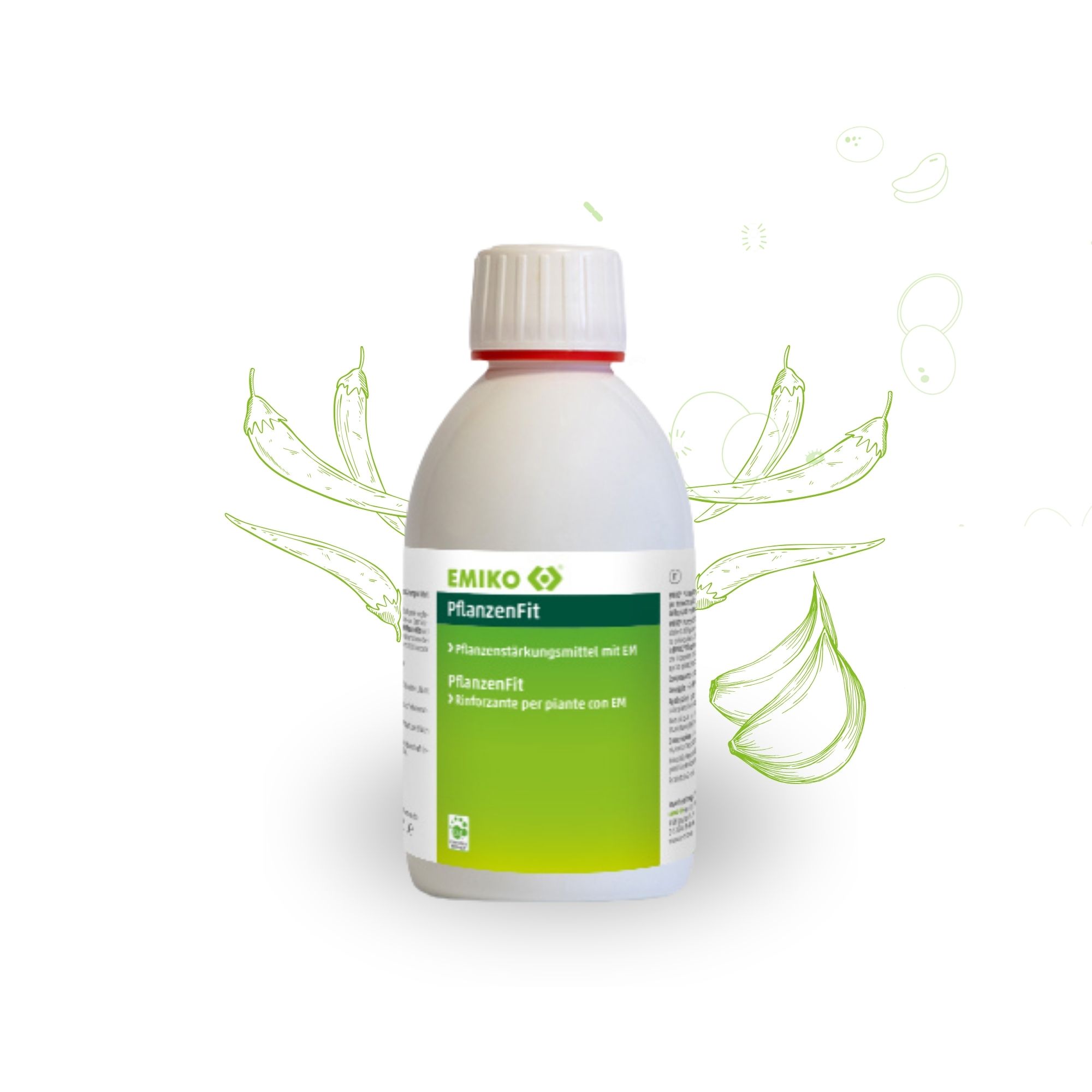 PflanzenFit - Biologisches Pflanzenstärkungsmittel mit EM, Chili & Knoblauch