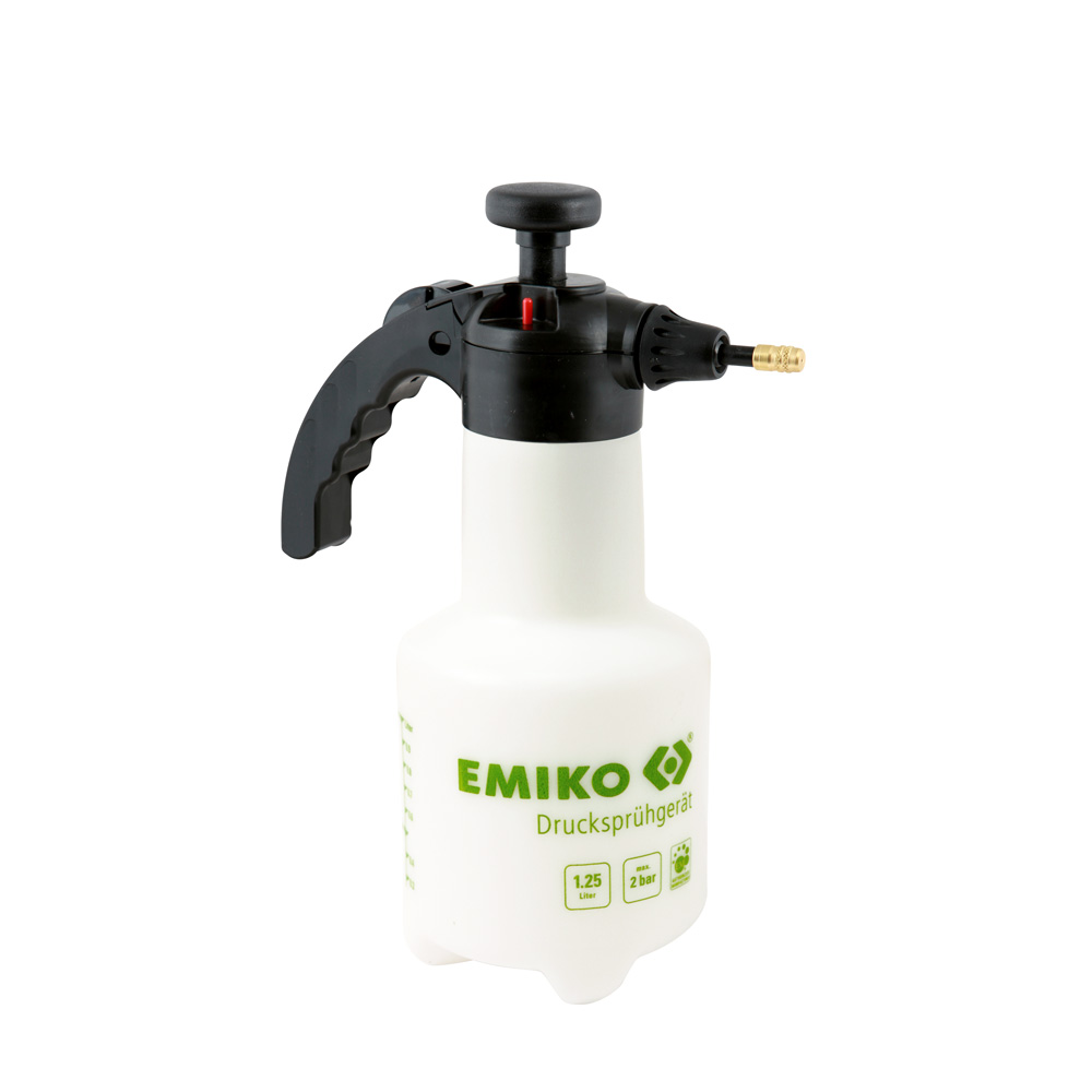 Drucksprühgerät, 1,25 l - Pumpsprühflasche mit Messingdüse