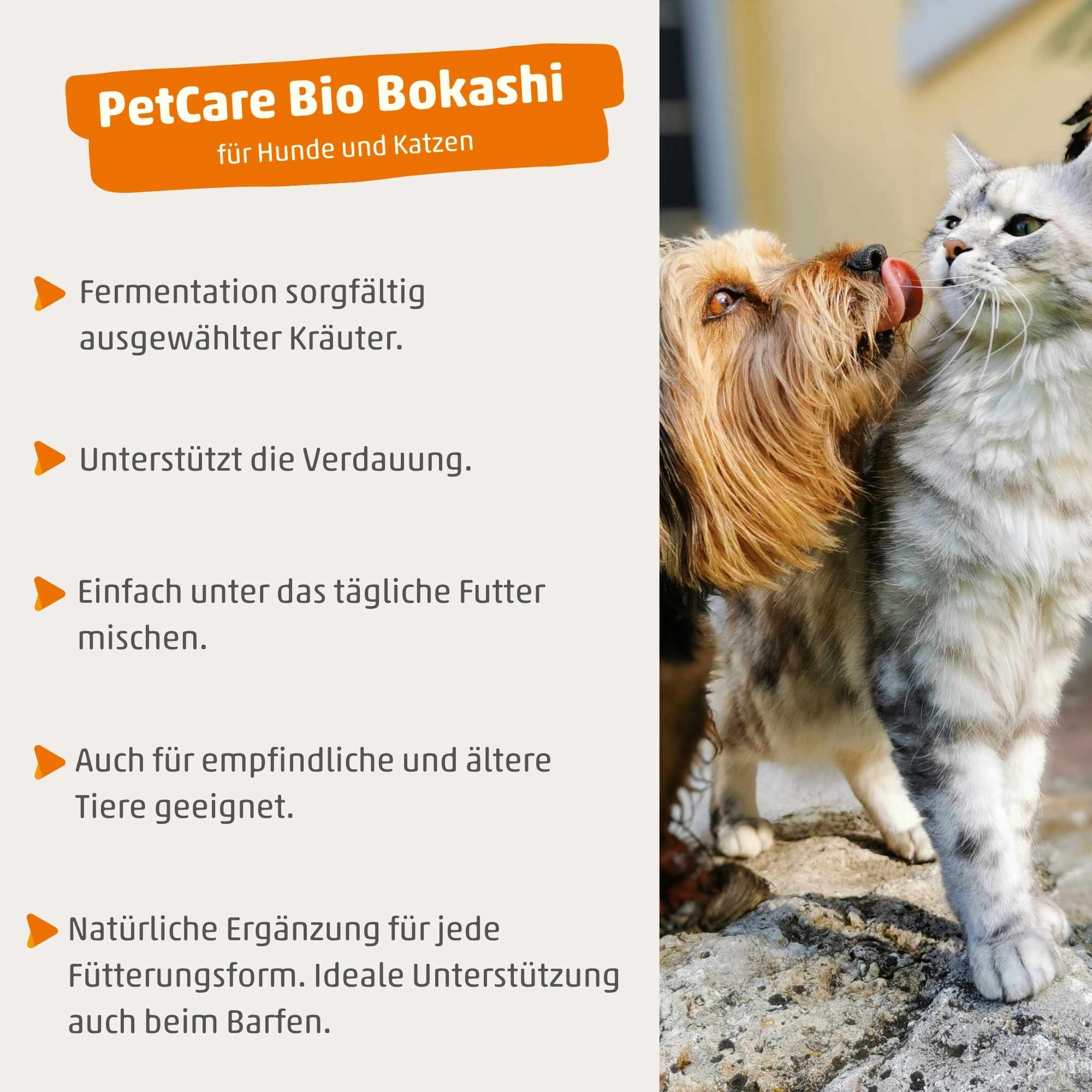 PetCare Bio Bokashi - Kräuterferment für Hunde & Katzen