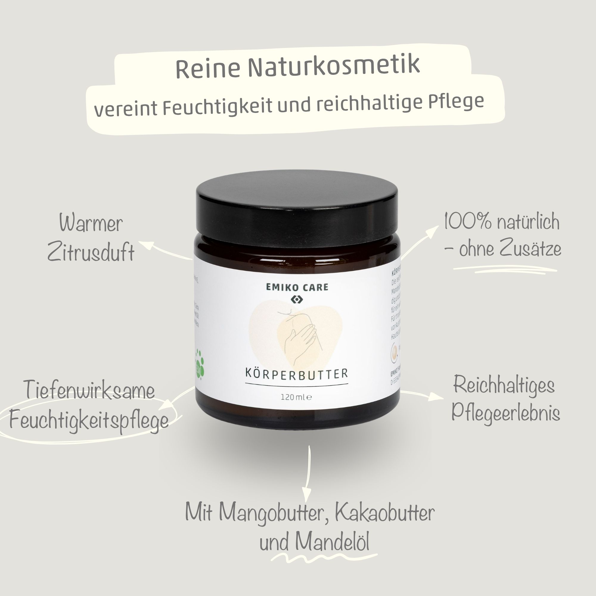 EMIKOCare KörperButter - Intensive Zitruspflege