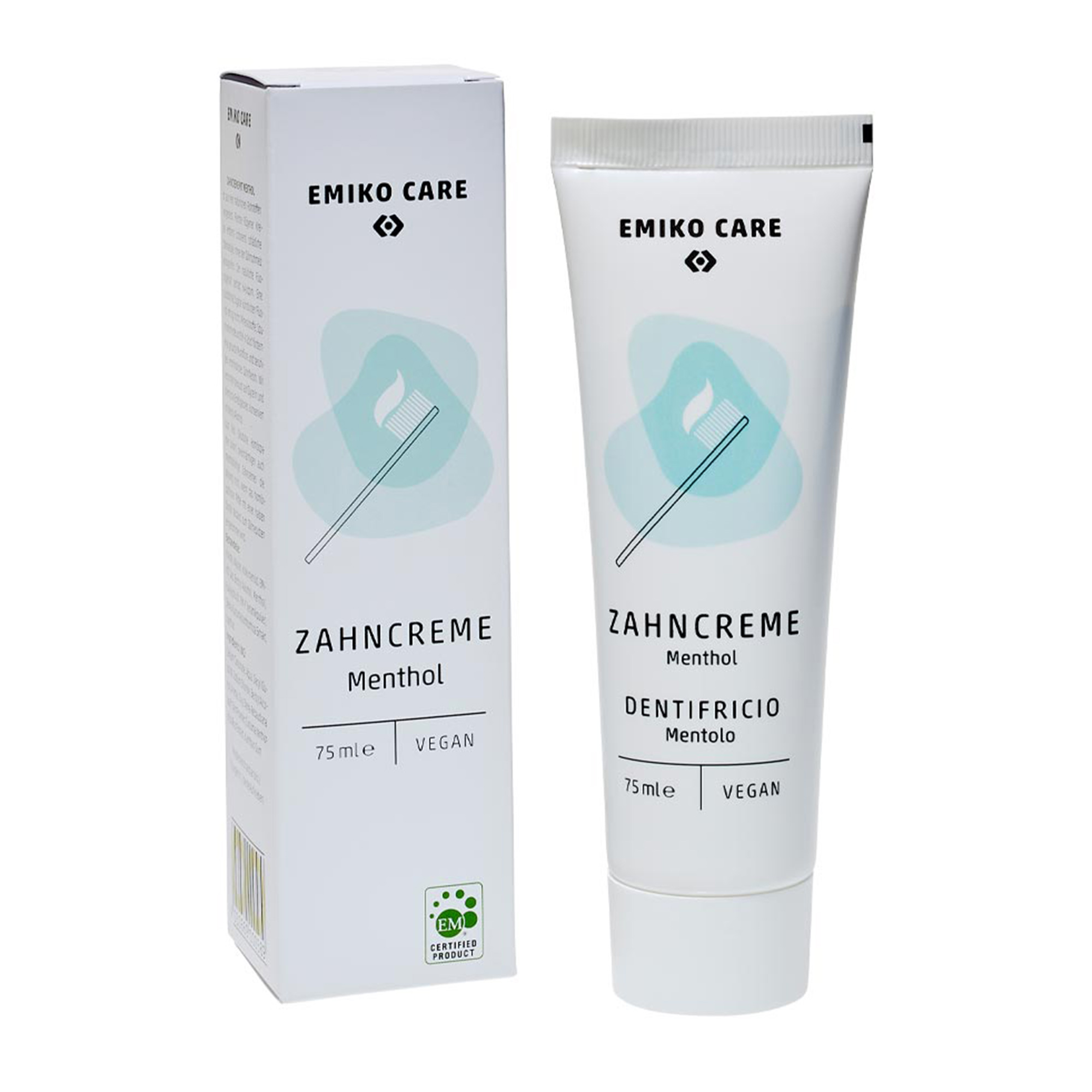 EMIKOCare ZahnCreme Menthol - Rügener Heilkreide für ein basisches Mundmilieu