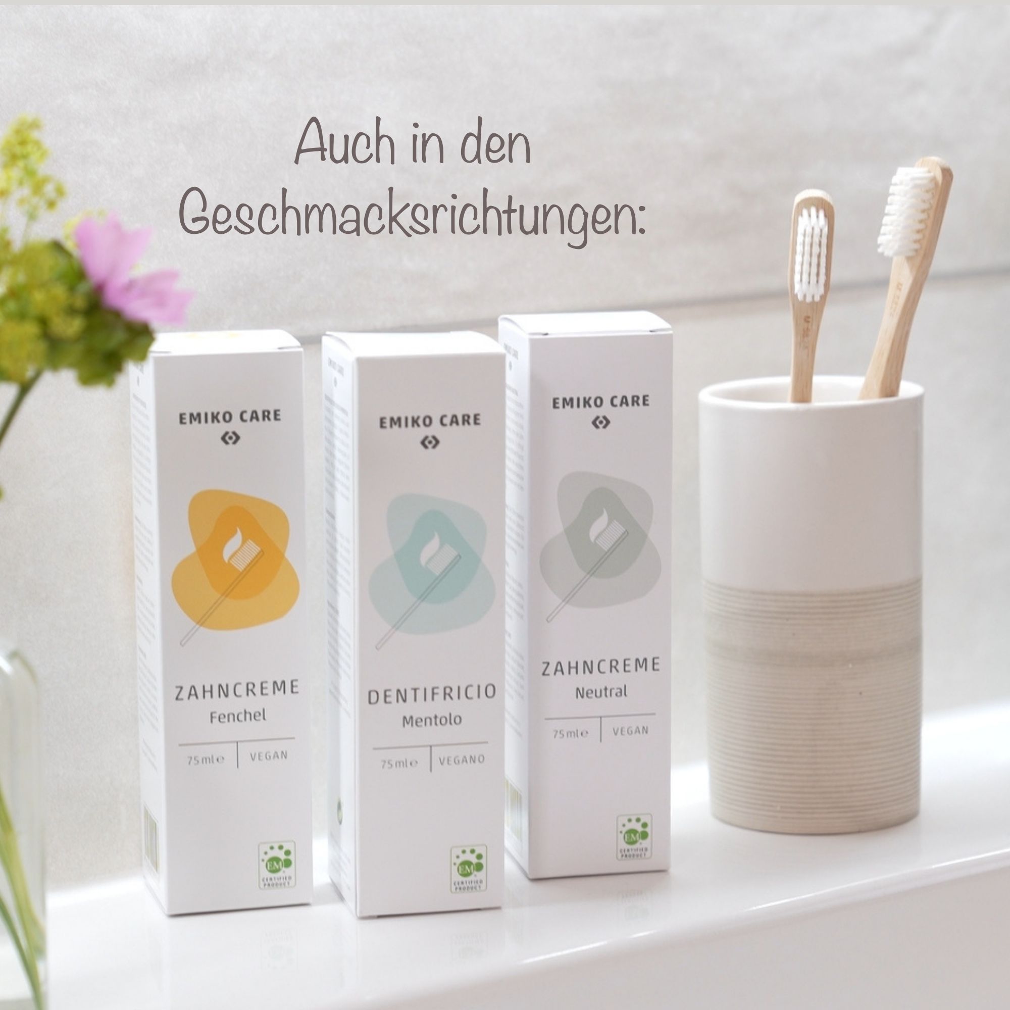 EMIKOCare ZahnCreme Fenchel - Rügener Heilkreide für ein basisches Mundmilieu