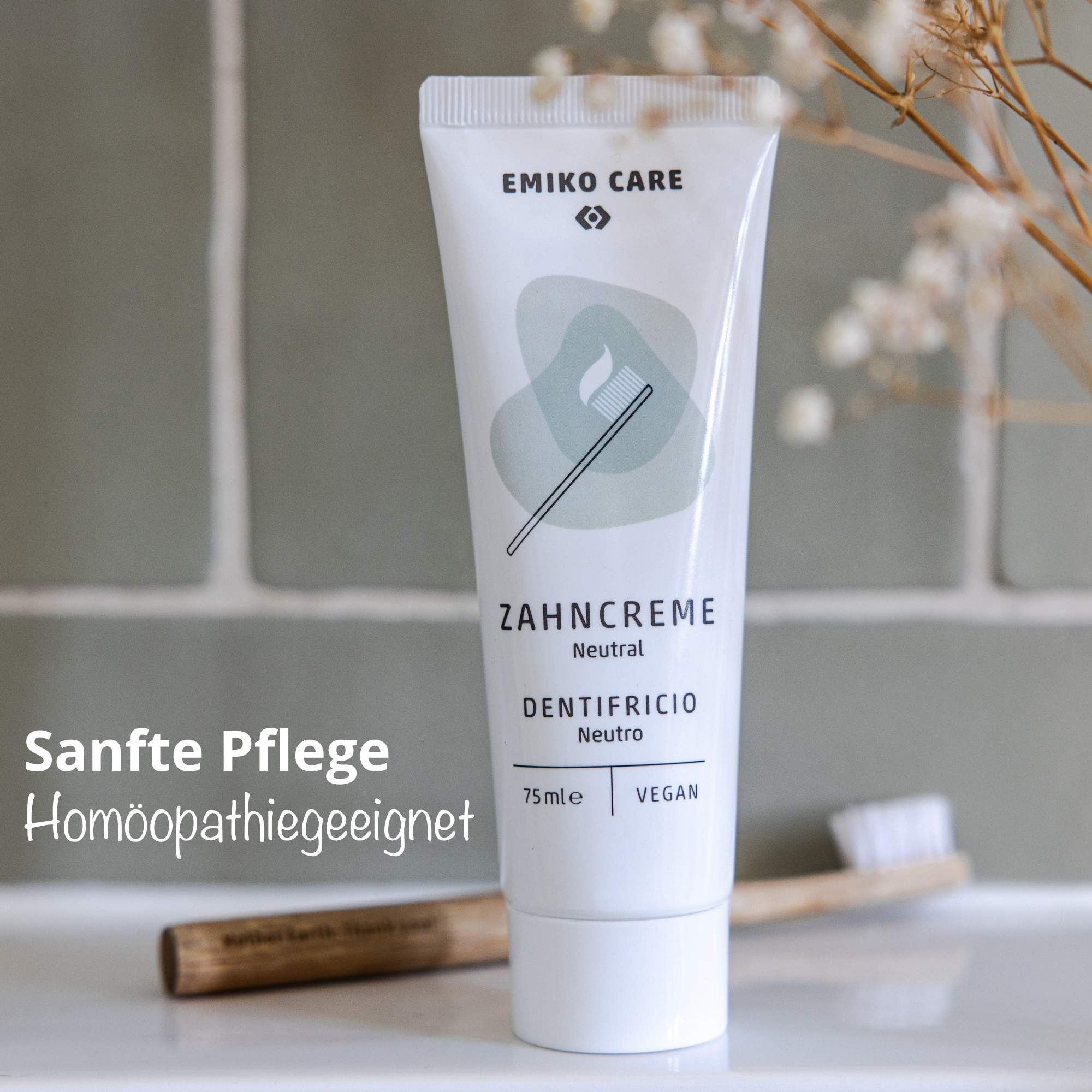 EMIKOCare ZahnCreme Neutral - Rügener Heilkreide für ein basisches Mundmilieu