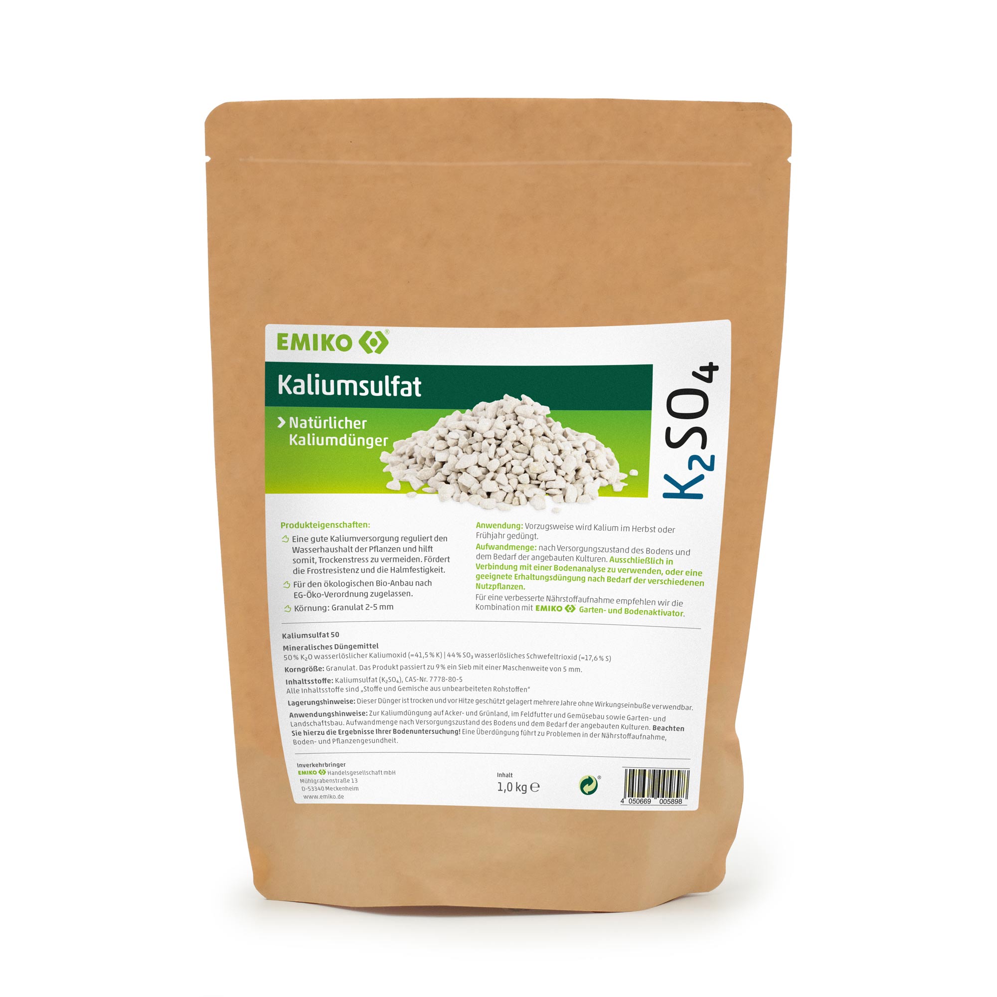 EMIKO Kaliumsulfat  Kalium- & Schwefeldnger fr starke Pflanzen | 1,0 kg  | EMIKO Online Shop