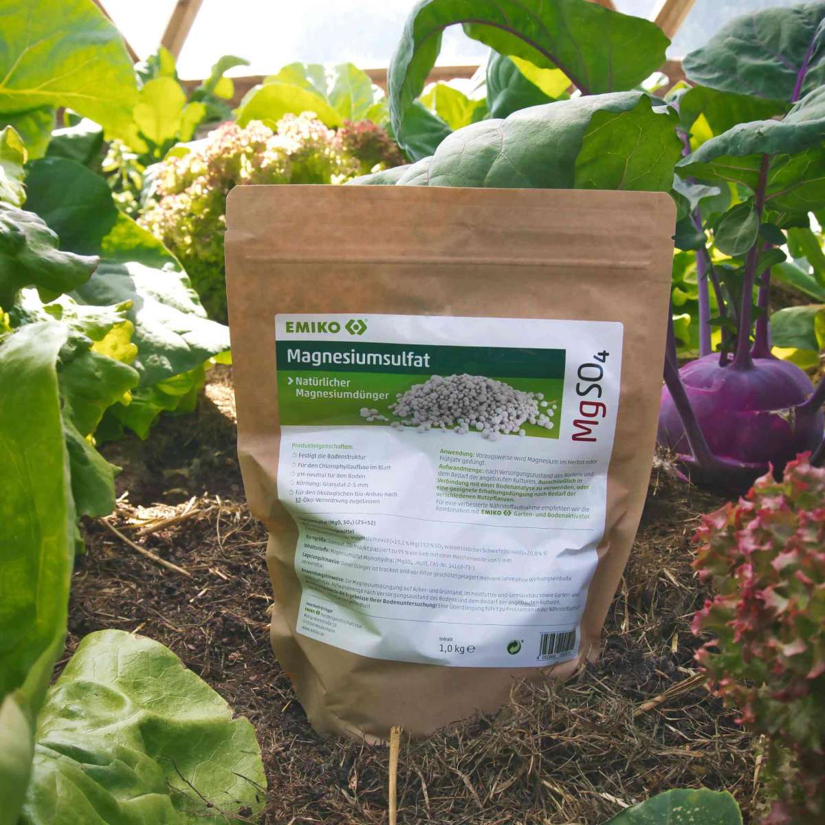 EMIKO Magnesiumsulfat  Magnesium- & Schwefeldnger fr gesundes Blattgrn  | 1,0 kg | EMIKO Online Shop